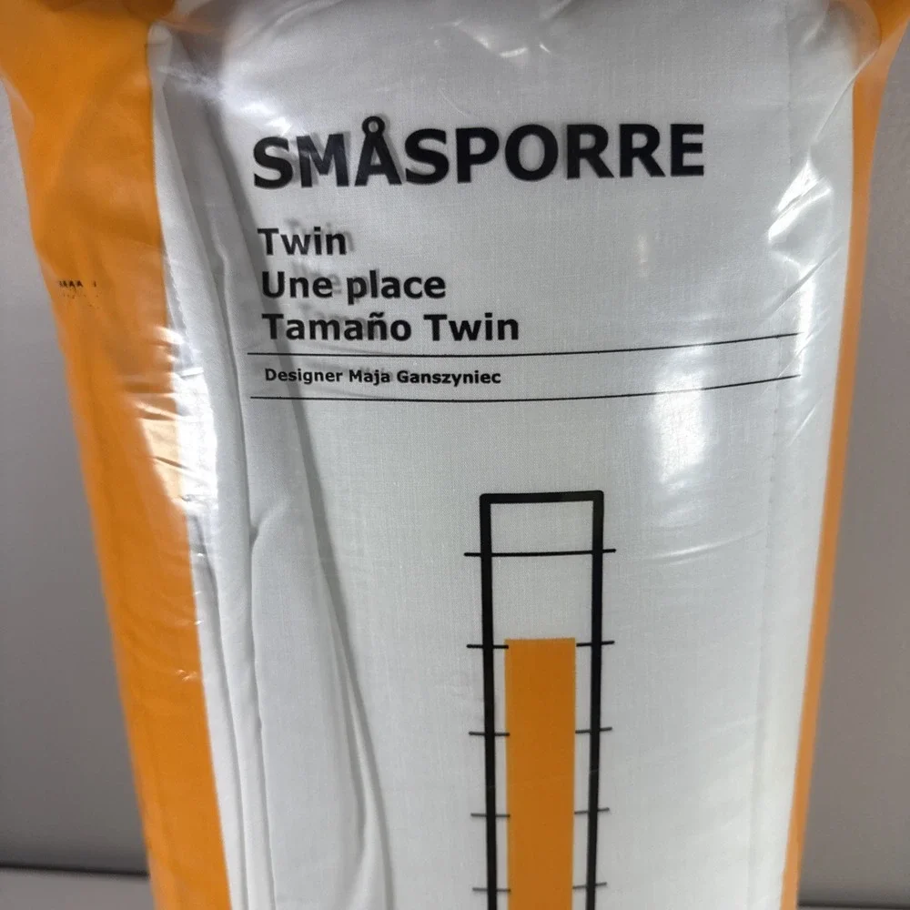 IKEA SMASPORRE Comforter Warm Twin White Easy to Clean Cotton/Polester Blend